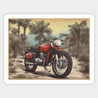 Vintage Cafe racer 50s vibe motorcycle Sticker